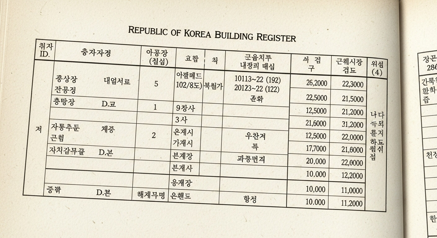 건축물대장 무료열람