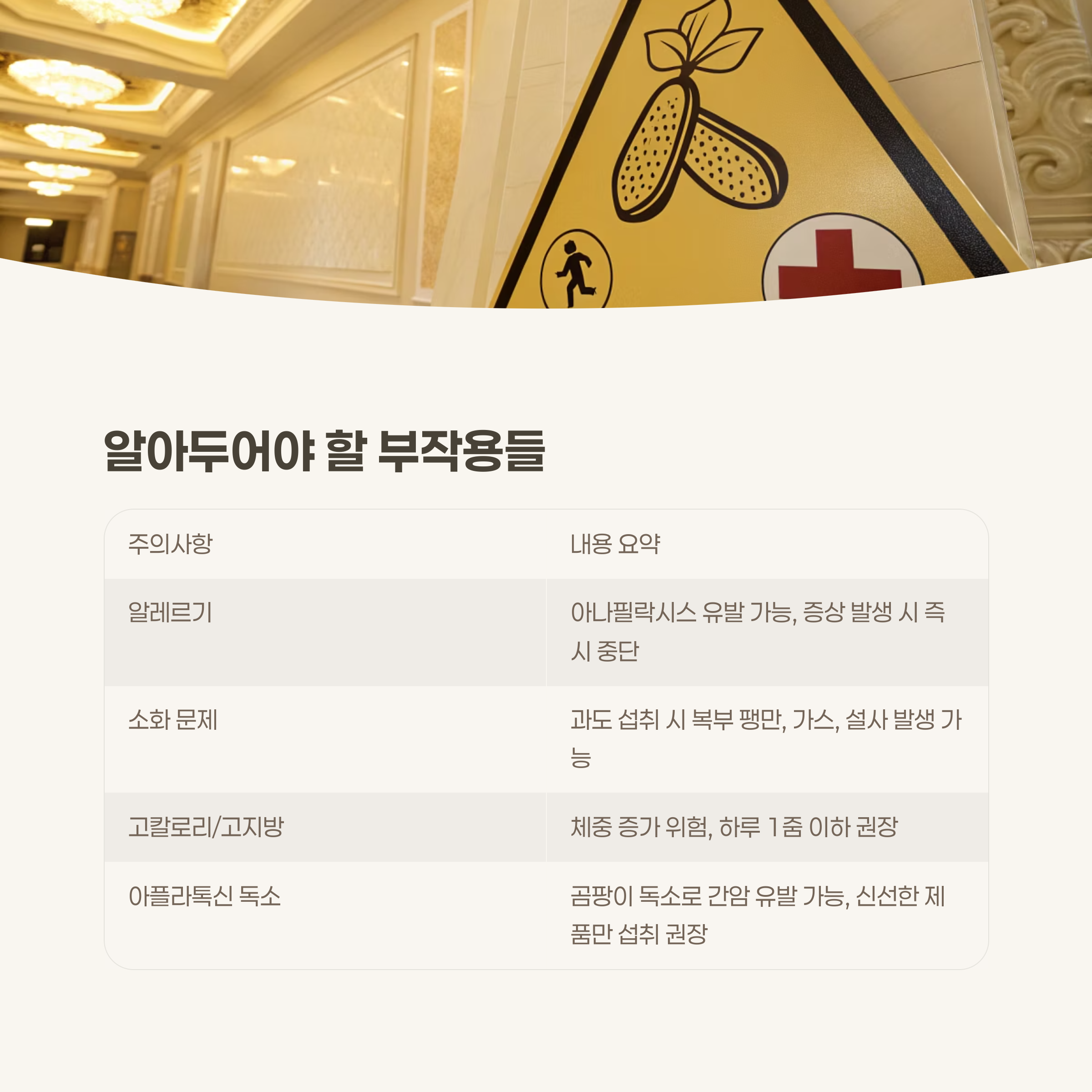 볶은 땅콩의 부작용