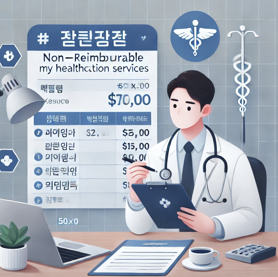 비급여 진료 항목을 검토하는 환자의 모습