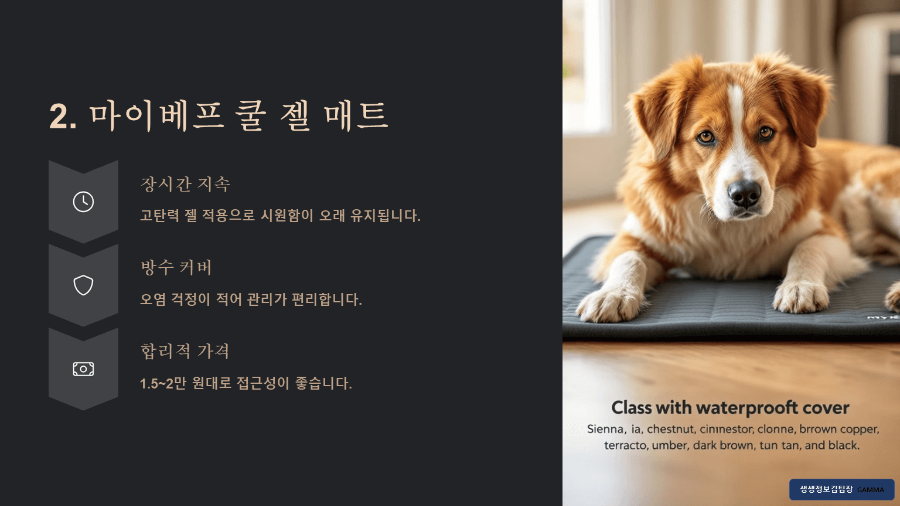 여름 강아지 쿨매트 추천 후기 / 마이베프 쿨 젤 매트