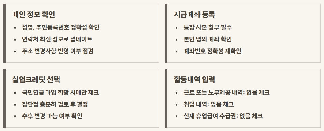 실업급여 2차 구직활동 직업심리검사