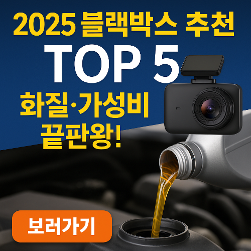 2025 블랙박스 추천 TOP 5|가격·화질·기능 다 잡은 최신 인기 모델