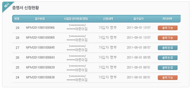 증명서-신청현황-안내사진