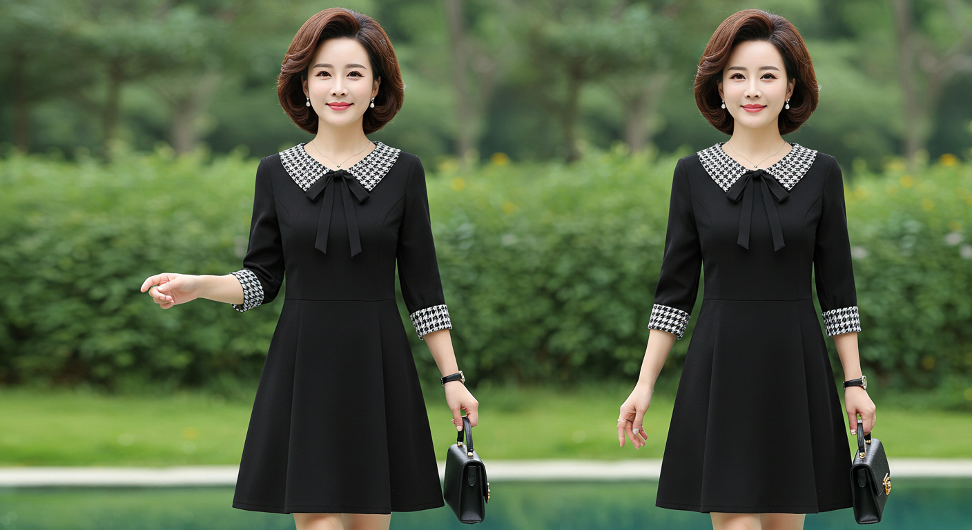 중년여성 하객룩