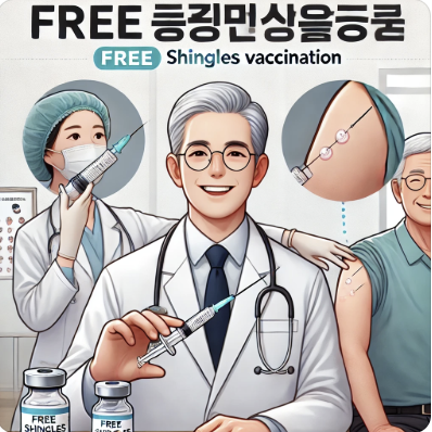 노인 대상포진 무료 예방접종 관련 사진
