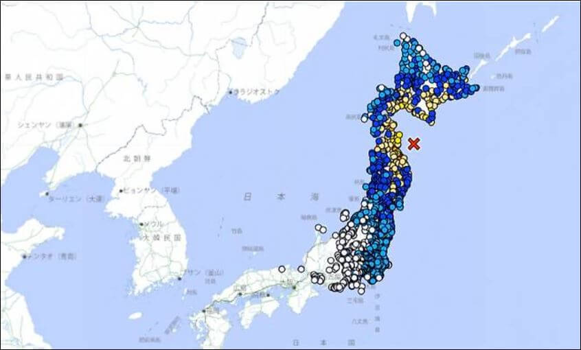 일본지진피해지역