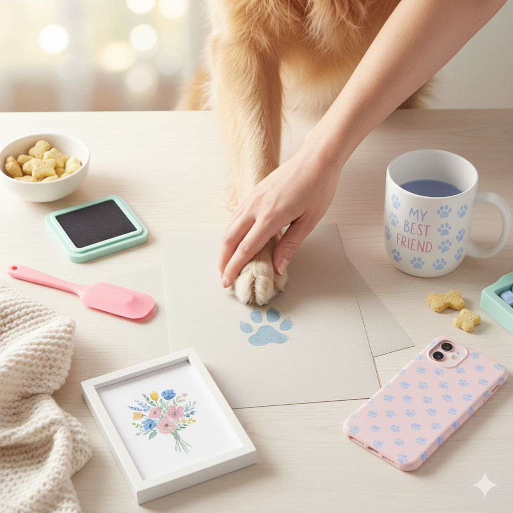 세상에 하나뿐인 '반려견 발 도장' 굿즈, 안전하고 예쁘게 만드는 A to Z 가이드