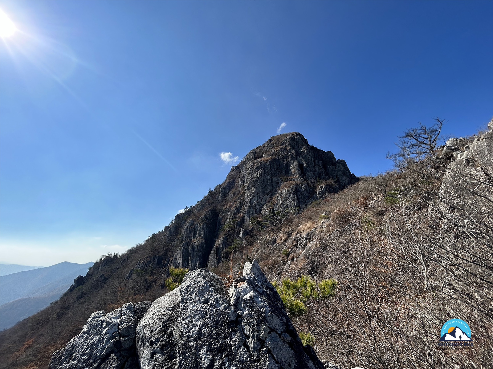 영축산 암벽