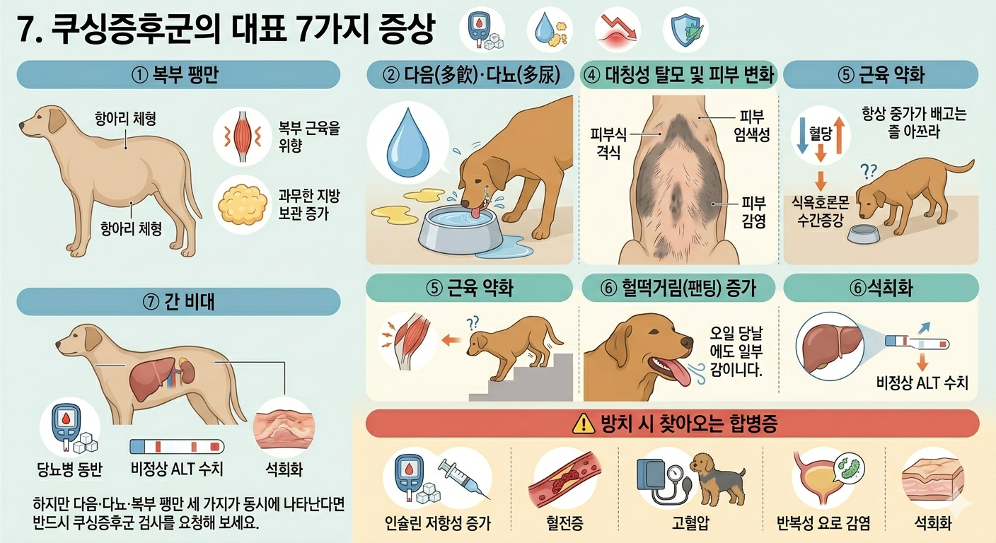 쿠싱증후군의 대표 7가지증상