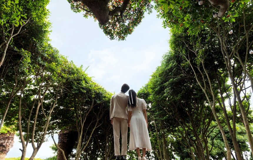 소노캄 제주 리조트 하트나무 포토존 자세2