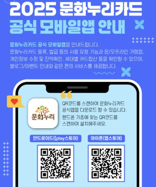 문화누리카드 사용처