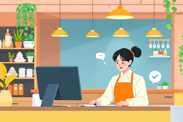 소상공인 가전제품 지원 품목 PC로 신청하는 여성