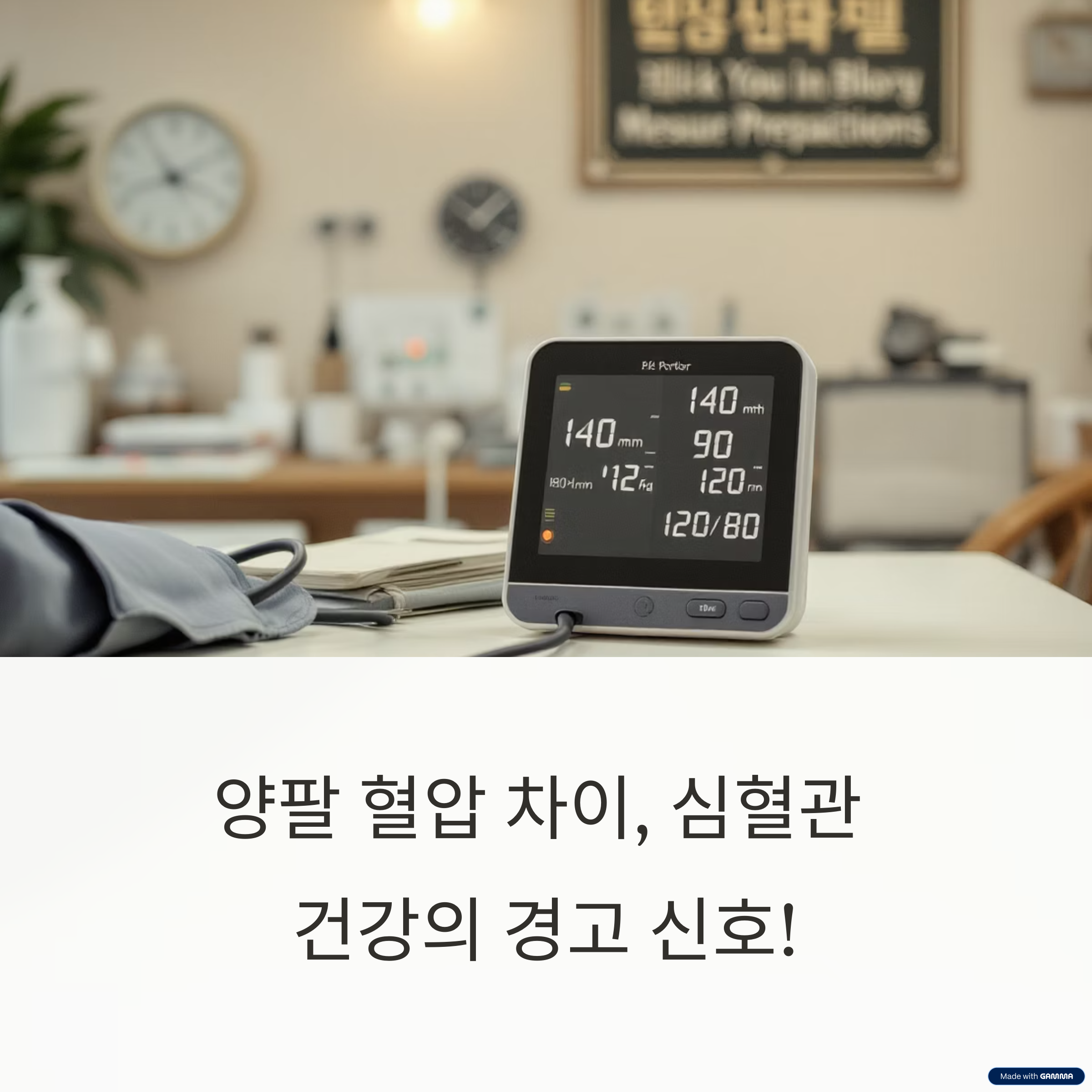 혈압 좌우 차이 줄이는 생활습관 가이드