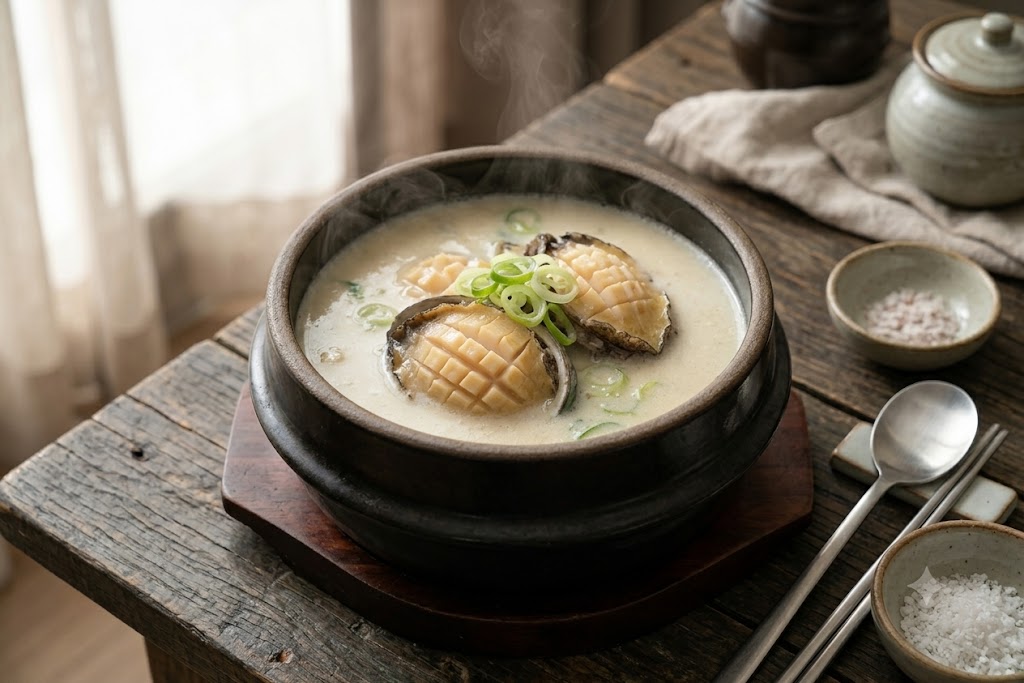 전복곰탕요리