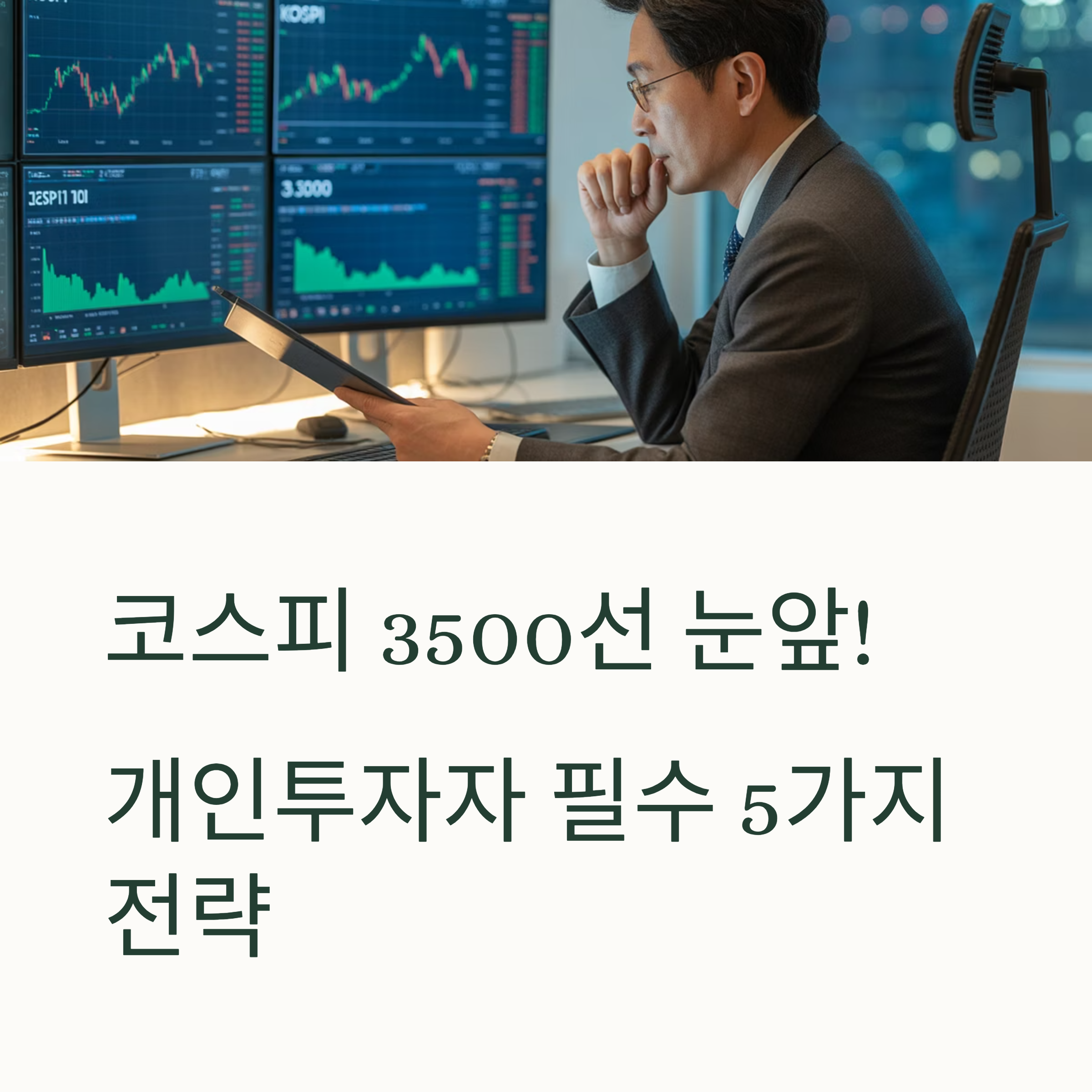 코스피 3500선 개인투자 5가지 대표이미지
