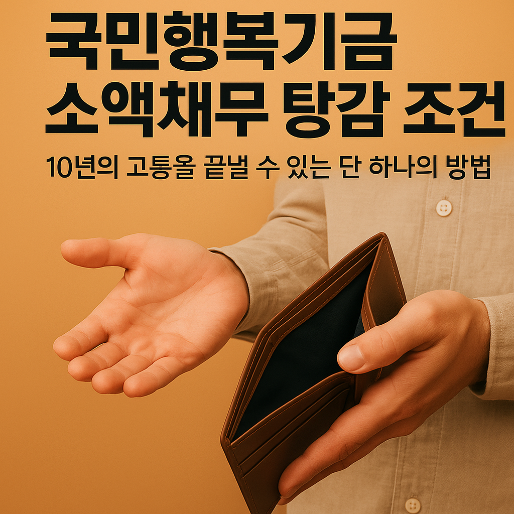 국민행복기금 소액채무 탕감 조건