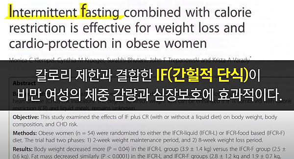 간헐적 단식, 마무리