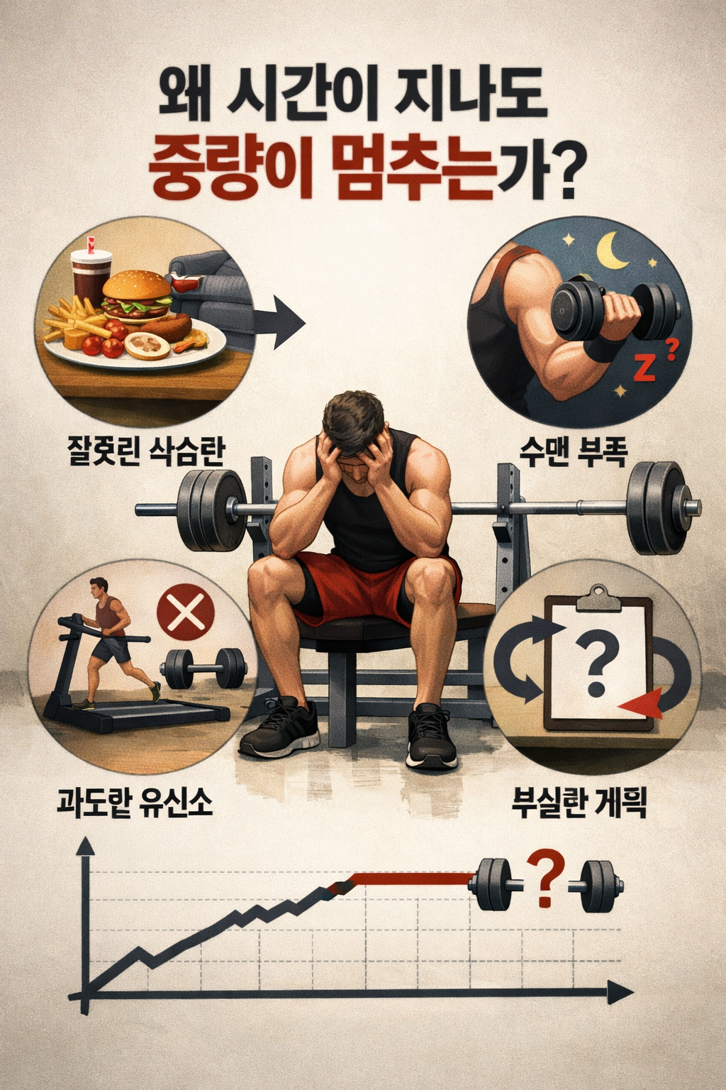 문제 원인: 왜 시간이 지나도 중량이 멈추는가