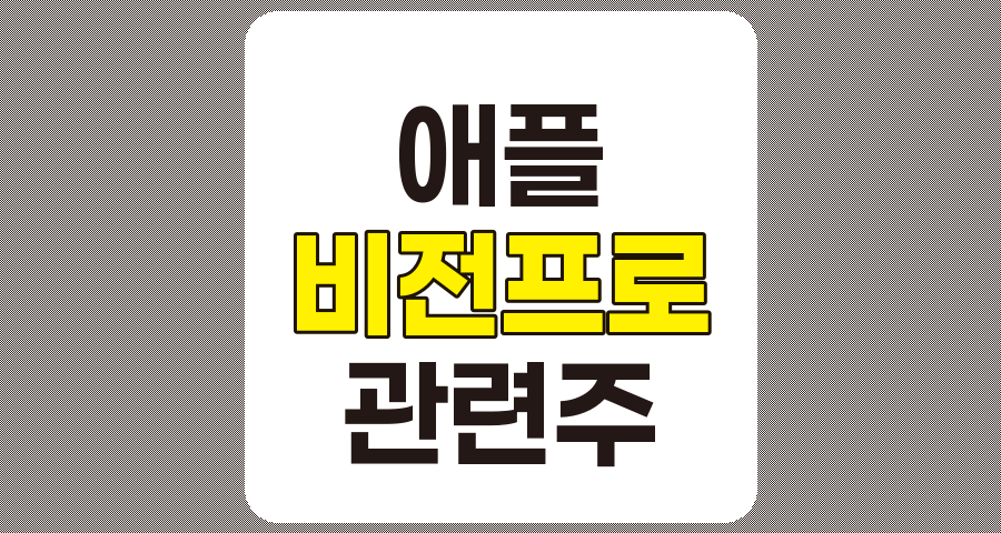 애플 비전 프로 관련주 TOP 8 분석