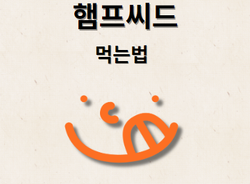 햄프씨드 먹는법