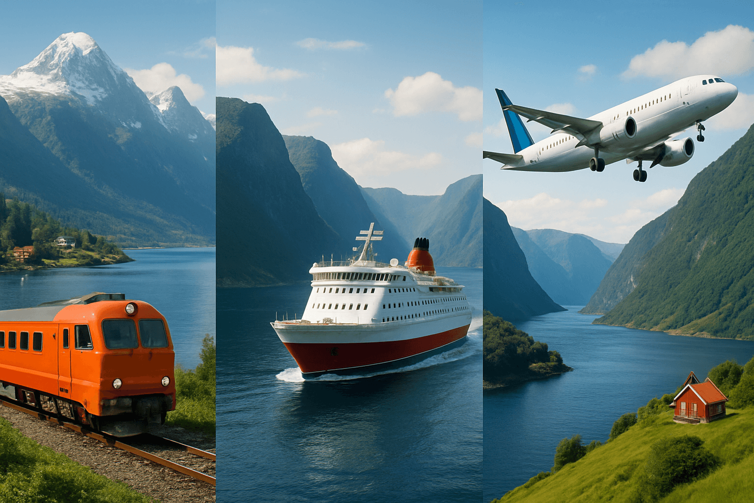 북유럽 이동방법인 기차, 페리, 비행기