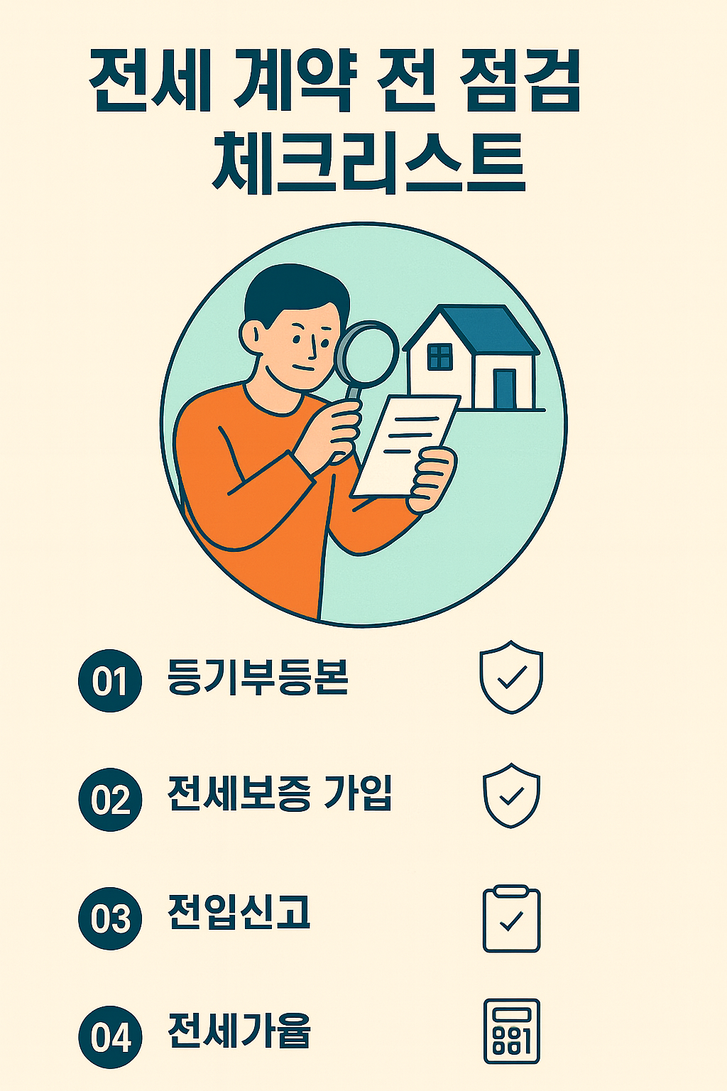 전세사기 예방 계약 점검 체크리스트