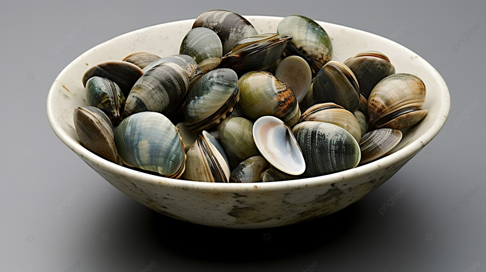 그릇에 담겨있는 바지락