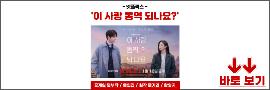이 사랑 통역 되나요?