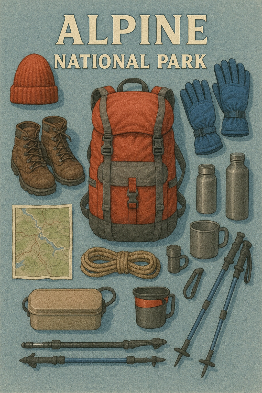 알파인 국립공원 트레킹 준비물