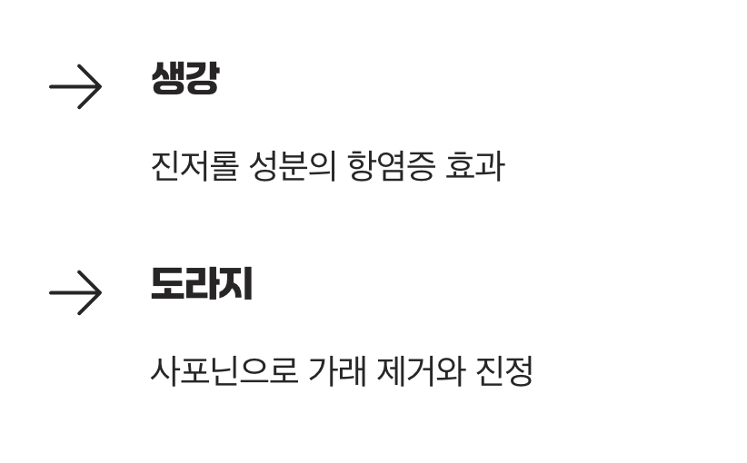 염증과 싸우는 자연의 힘, 생강과 도라지