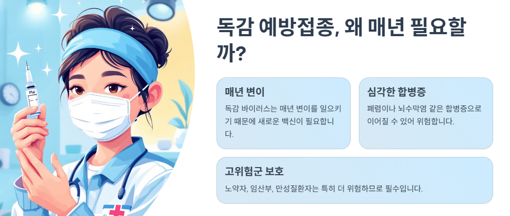 독감 예방접종, 왜 매년 필요할까?
