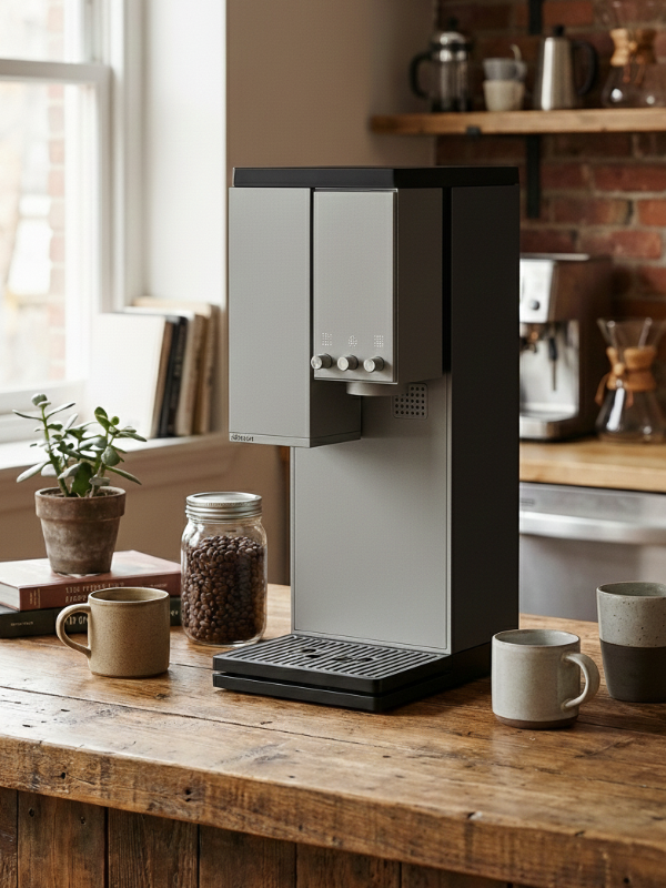 테이블 위에 엑스블룸 스튜디오와 컵 등이 놓여 있다.