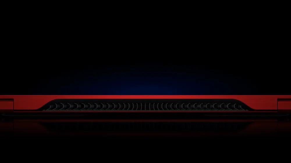 HP 스쿠데리아 페라리 AI PC의 통풍구 디자인