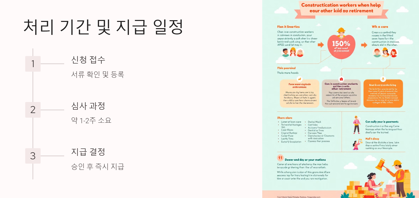 퇴직공제금 처리기간