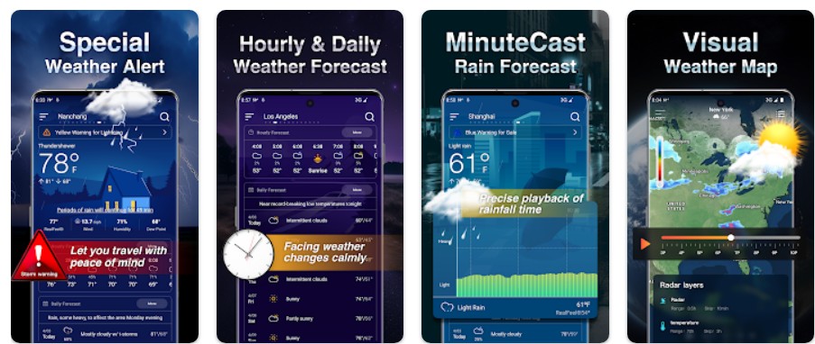 실시간 날씨앱 기능