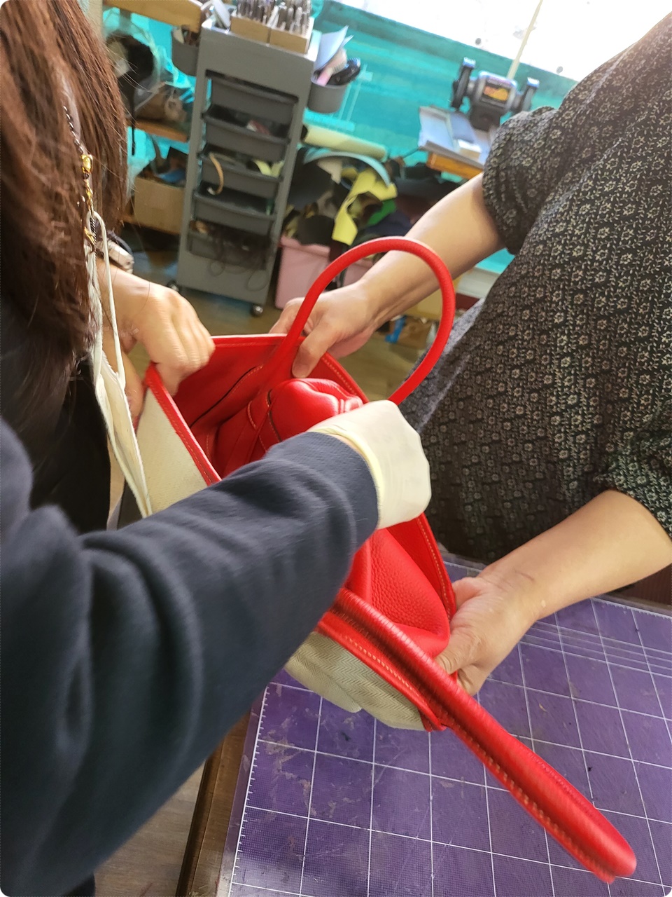 모서리 부분 뒤집기 완성