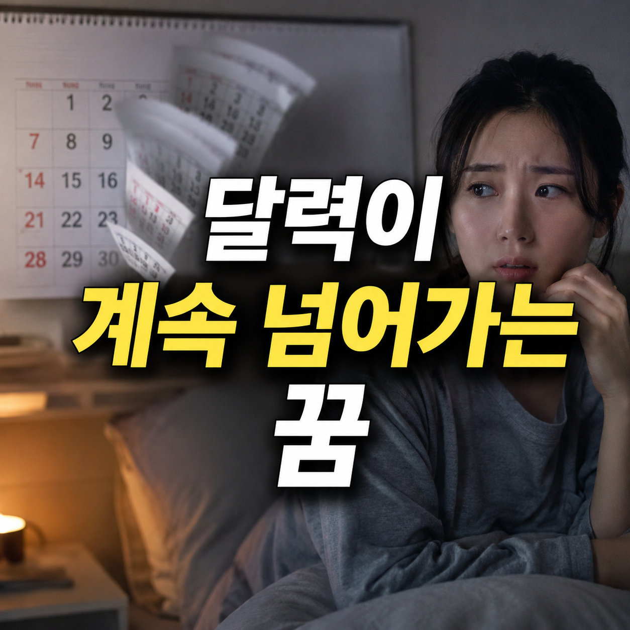 달력이 계속 넘어가는 꿈