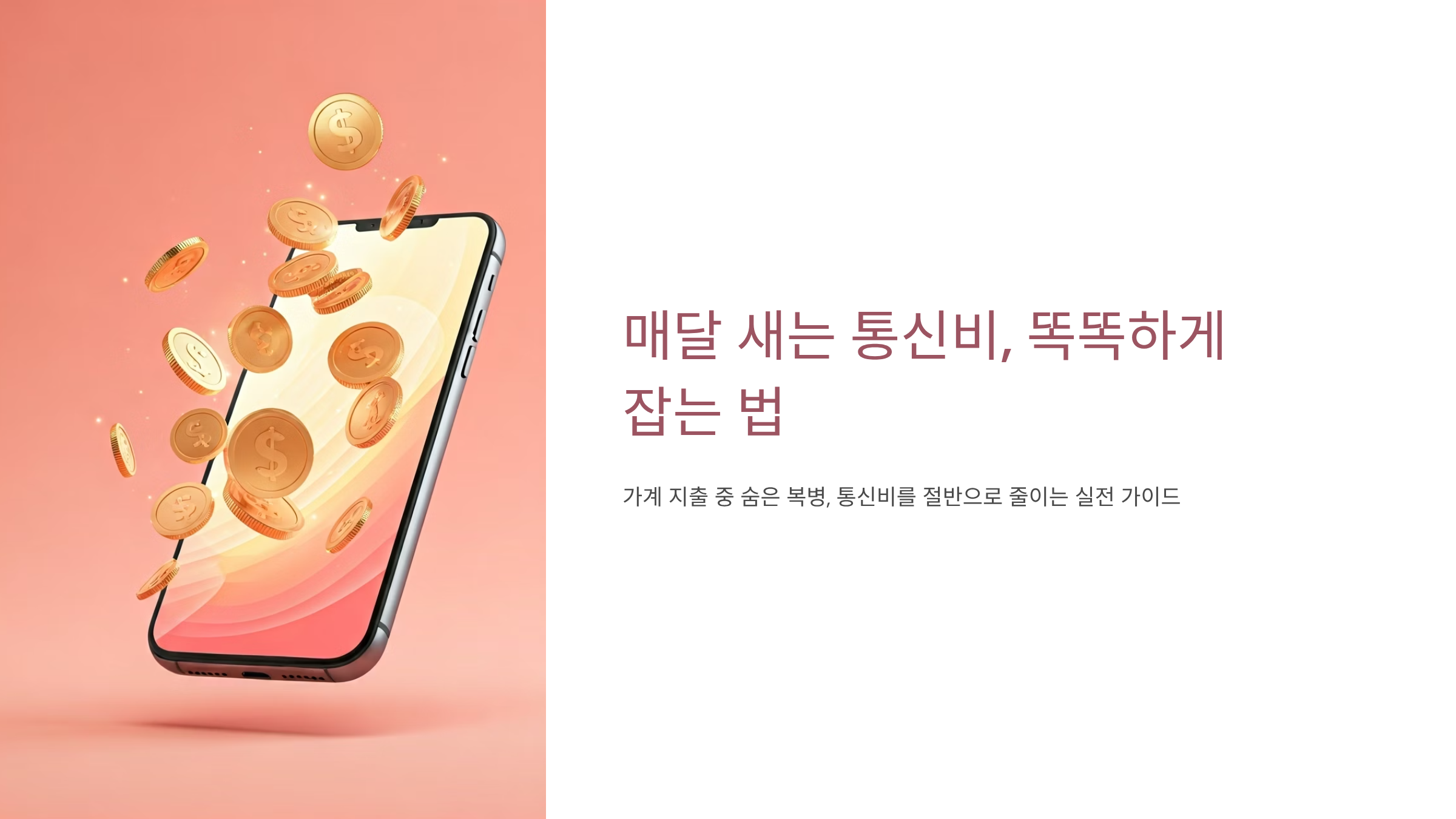 통신비 다이어트 성공기, 매달 5만원 아끼는 현실 꿀팁