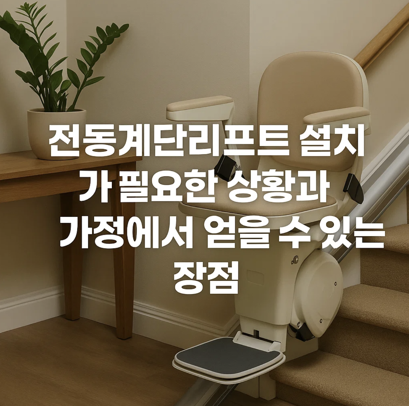 전동계단리프트 설치가 필요한 상황과 가정에서 얻을 수 있는 장점