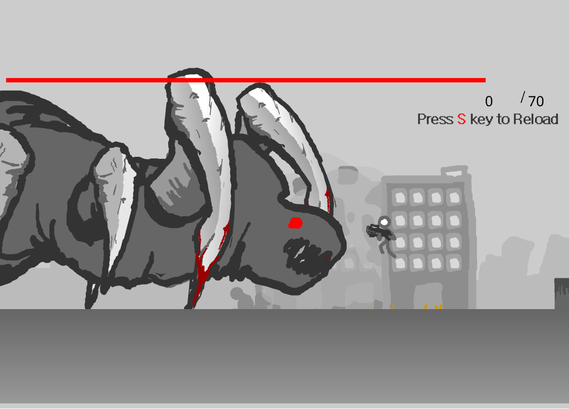 거대 곱등이가 등장하는 플레이화면입니다