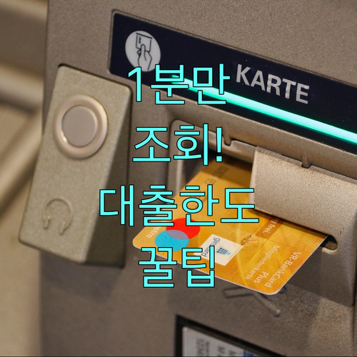 하나은행 마이너스통장 한도 조회 1분..