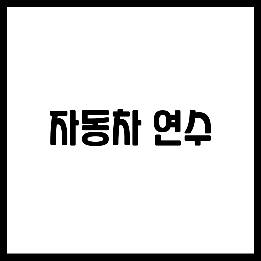자동차 연수