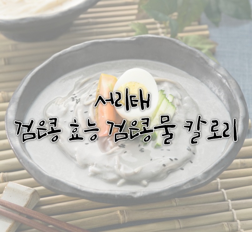 서리태 검은콩 효능 검은콩물 칼로리