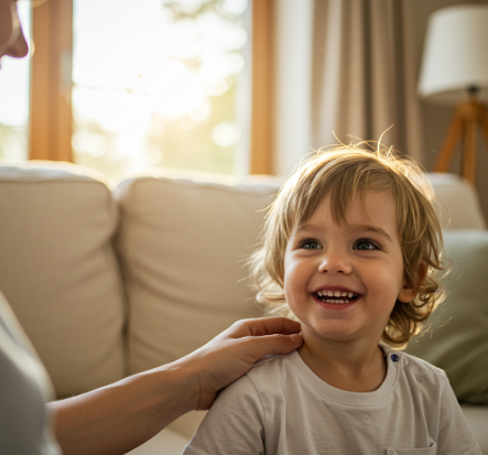 부모에게 칭찬받는 아이