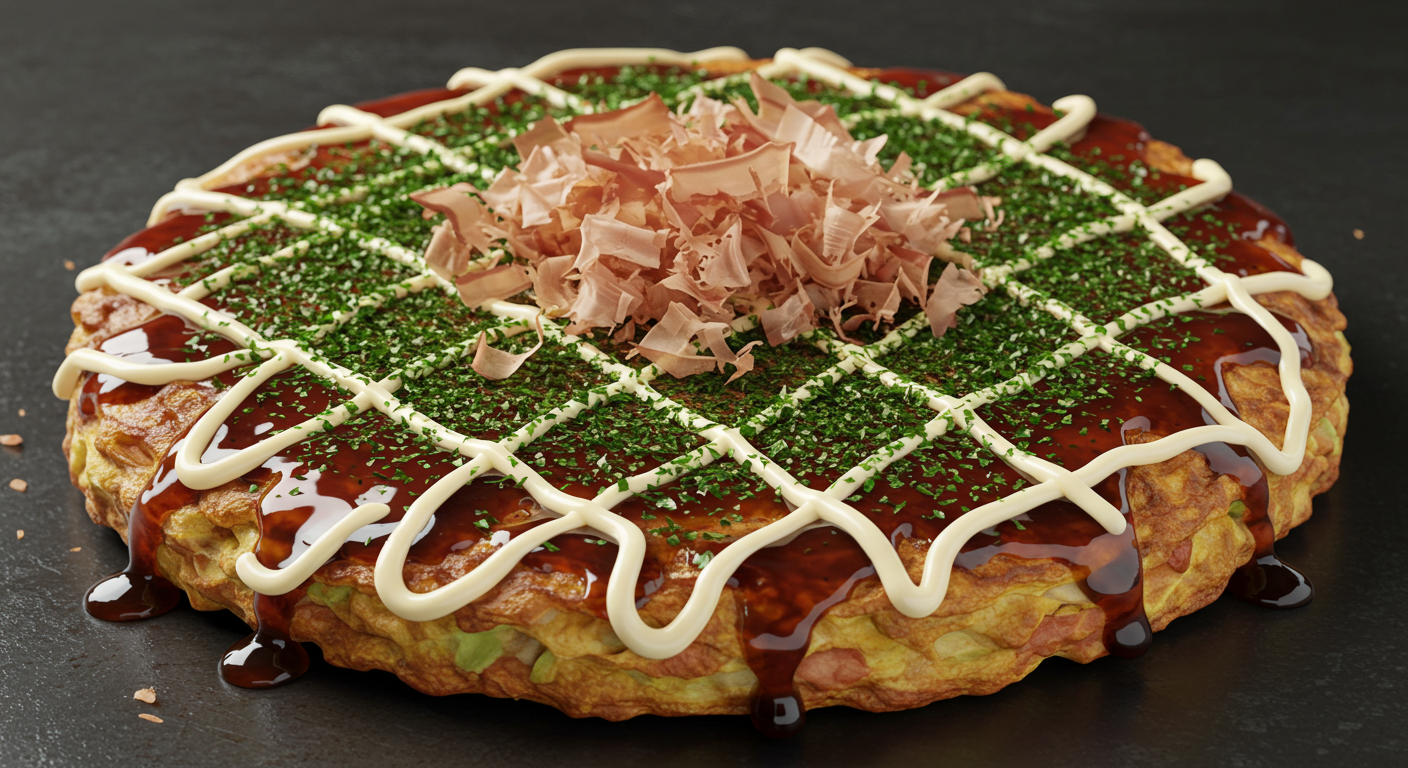 완성된 오코노미야키