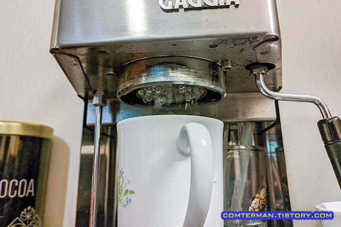 가찌아 클래식 추출헤드 예열