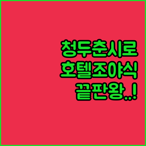 청두 춘시로 쇼핑하기 편한 깨끗한 호..