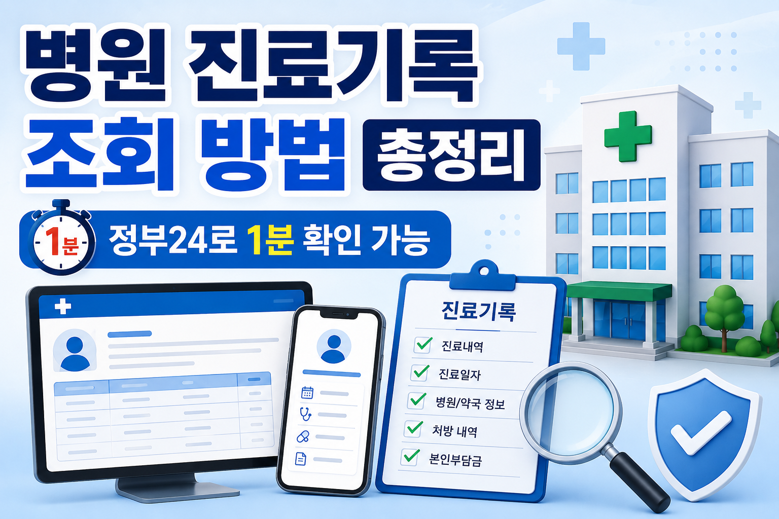 병원 진료기록 조회 방법 총정리｜정부24로 1분 확인 가능 관련 사진