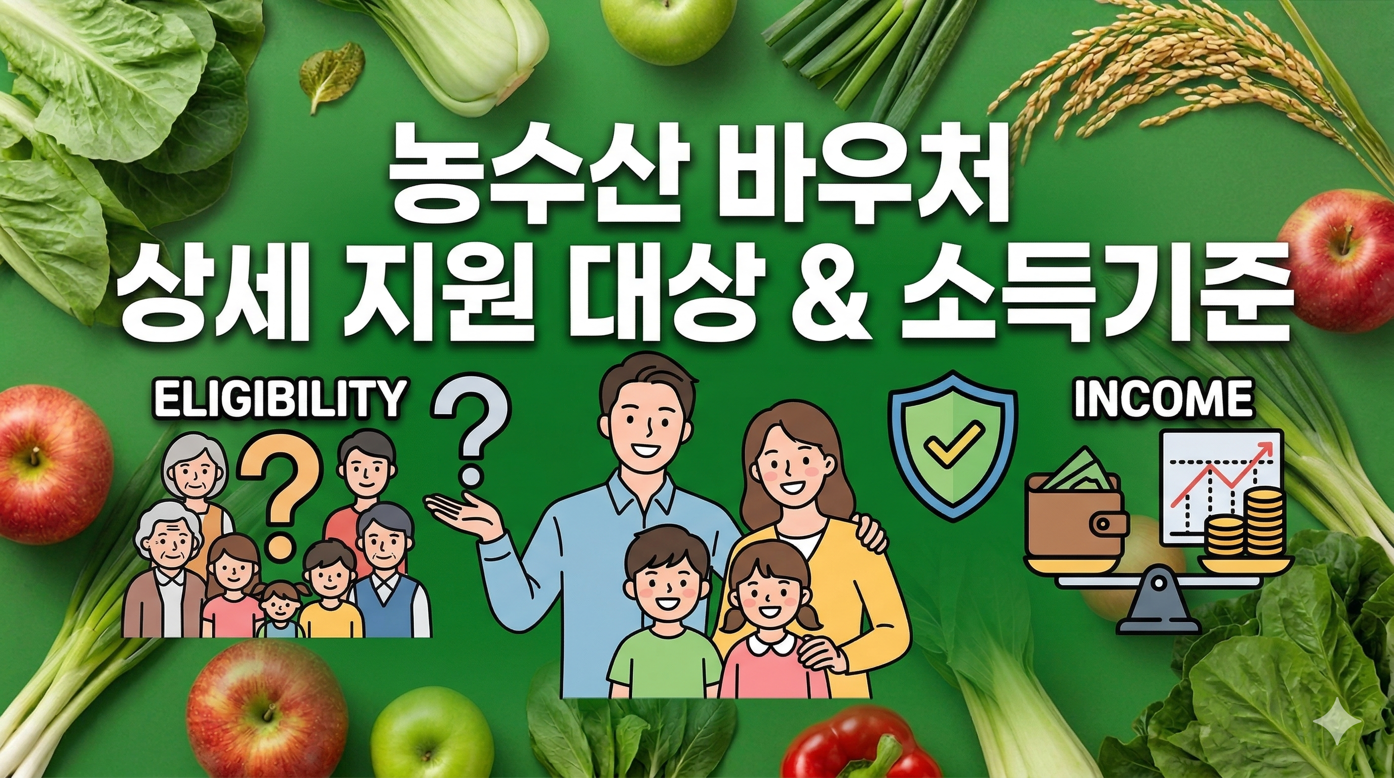 2026년 농식품바우처 지원대상 및 신청방법