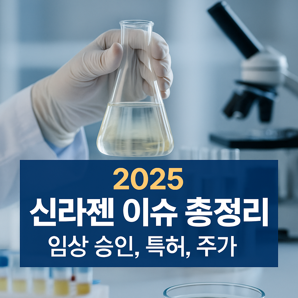 🧬 2025 신라젠 이슈 총정리 (임상 승인, 특허, 주가)